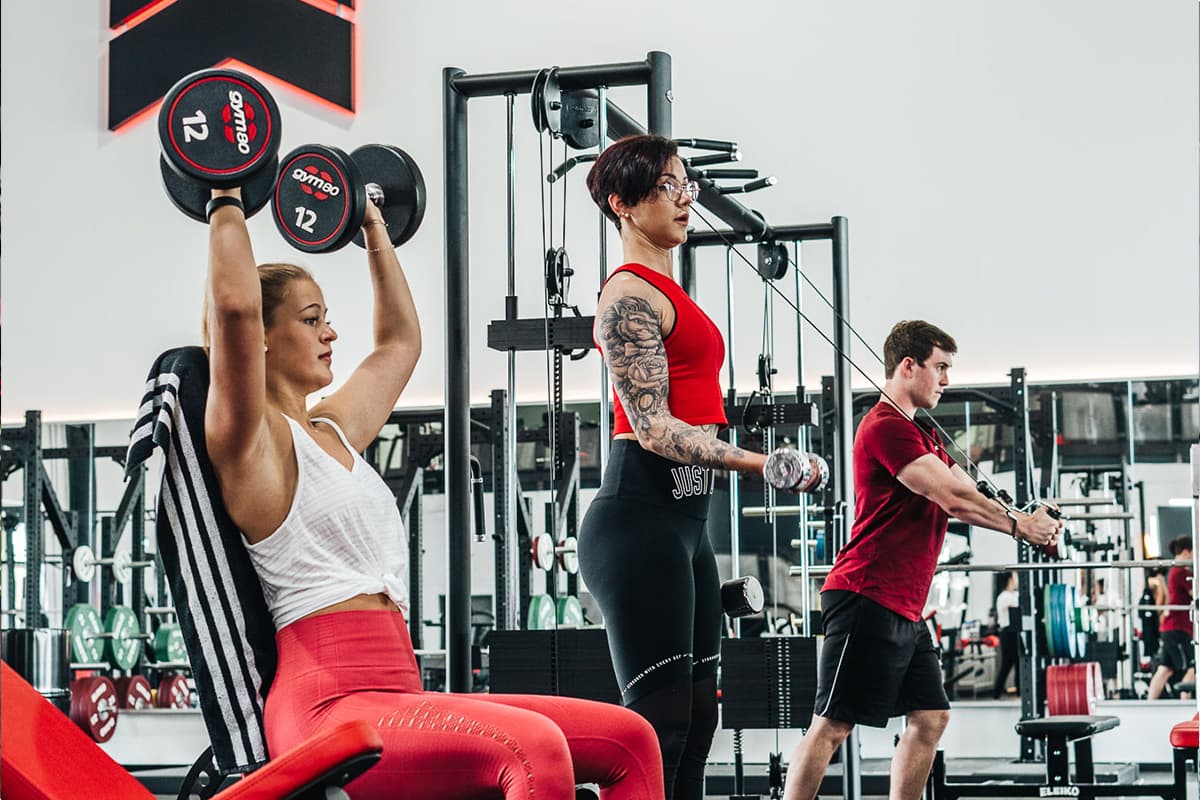 SMARTGYM Freihantelbereich Kreuzhebeplattform